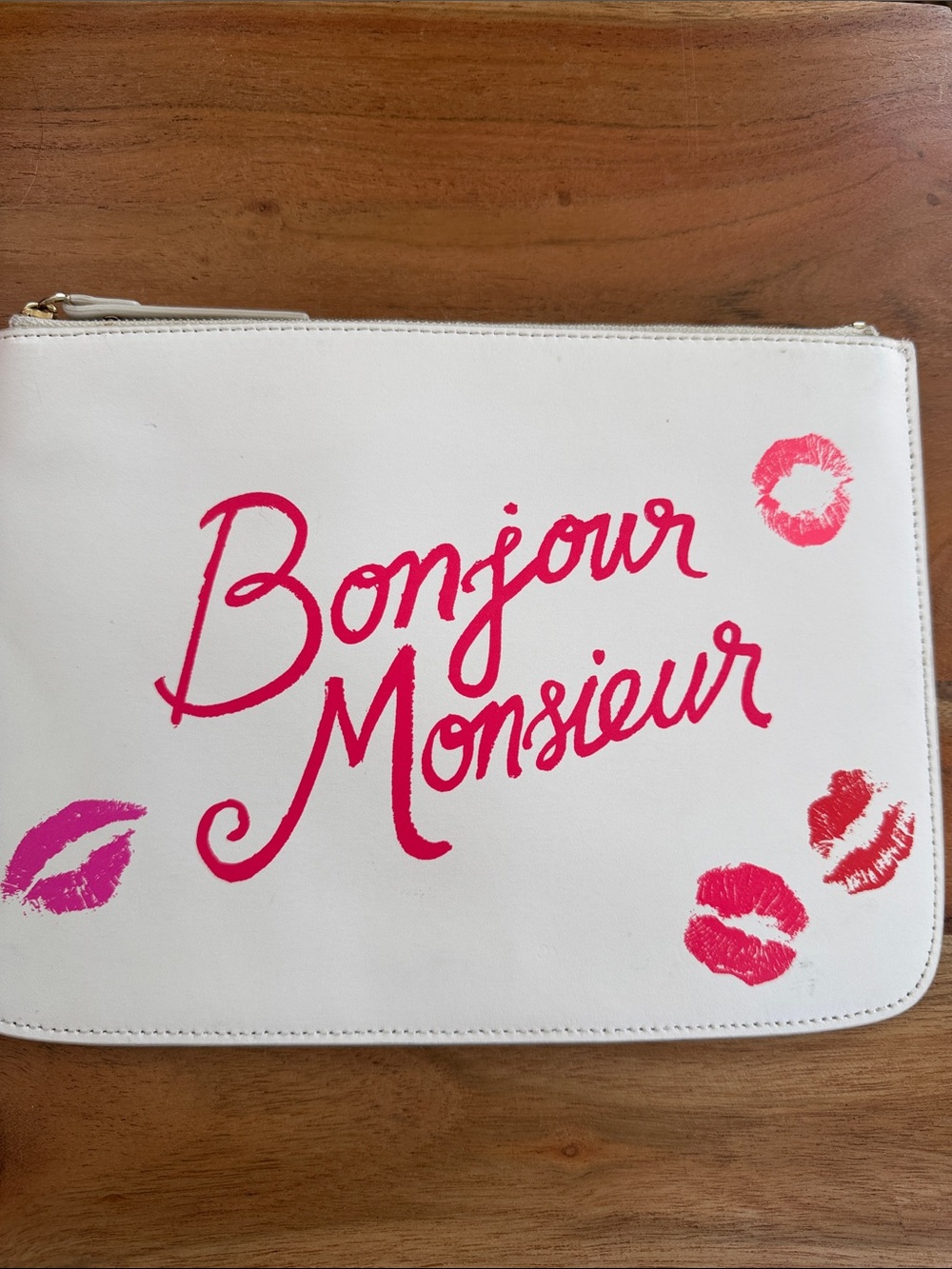 NWOT Kate Spade Bonjour Monsieur Clutch